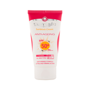  عکس1 کرم ضد آفتاب و ضد چروک بی رنگ سان سیف با SPF50 مناسب انواع پوست حجم 50 میلی لیتر